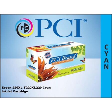 Pci BRAND ECO-FRIENDLY REMAN EPSON 200XL T220XL220 HIGH YIELD CYAN INK CARTRIDGE T220XL220-PCI